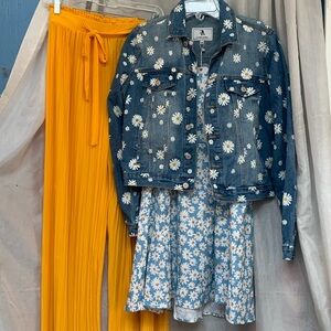 Flying angel jean jacket combo